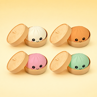 Squishies de Dumplings : Boîte Mystère Kawaii, Jouet Anti-Stress Varié, Mignon, Méga Squishy Souple Extensible à Presser