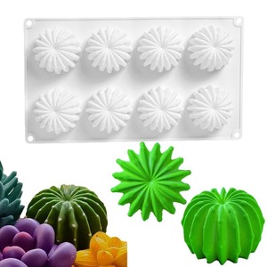 แม่พิมพ์เค้กมูสกระบองเพชร 8 ช่อง, แม่พิมพ์ช็อกโกแลตขนมหวานฝรั่งเศส DIY, แม่พิมพ์พุดดิ้งสำหรับอบ, แม่พิมพ์เทียนหอม - Product Image 1