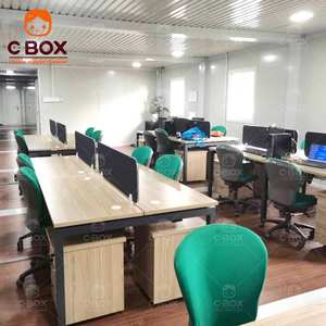 Cbox Wholesale 20ft <b>Black</b> Single Tiny Homes Prefab Modular Office Temporary Warehouse Prefab Detachable Container House - Product Image 4