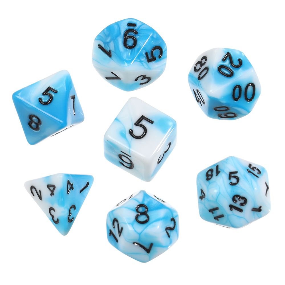 Lot De 10 Dés RPG à 20 Faces - Dés Polyédriques En Plastique Pour Jeux De Société Et Maths - 2