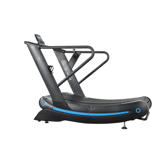 ZF8700-3 Commercial Fitness Unpowered Treadmill Curved Mechanical Unplugged Steel Sloped Function Non-Foldable Unisex