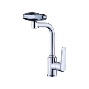 Grifo de Lavabo Multifuncional con Cascada, 4 Modos, Rotación de 360°, Acabado Cromado, Ahorro de Agua, Rociador de Chorro, Agua Fría/Caliente, para Dormitorio - Product Image 1