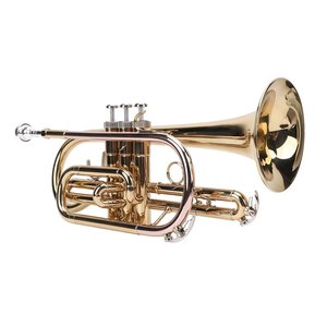 Trompeta Bb Dorada, Instrumento Orquestal con Estuche, para Principiantes y Profesionales - Product Image 5