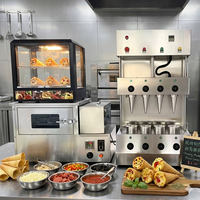 Machine à cônes à pizza commerciale, prix abordable, électrique, automatique, pour la préparation de cônes à pizza, équipement de restauration rapide pour food truck et boutique