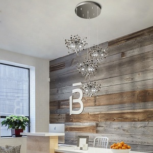 ไฟห้อย LED <span class=keywords><strong>โลหะ</strong></span>โครเมี่ยมทันสมัยสำหรับร้านกาแฟโรงแรม - Product Image 3