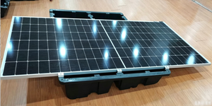 Great Solar OEM <b>Black</b> Solar Panel Stackable Design Carbon Steel Extension <b>Brackets</b> Features Drainage Ballast - Product Image 4
