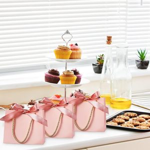 Wholesale Biodegradable Luxury <b>Small</b> <b>Paper</b> Gift <b>Bags</b> with Ribbon Handles for Weddings - Product Image 2