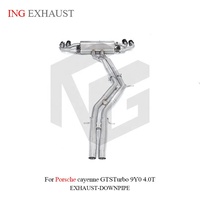 Échappement Valvetronic en acier inoxydable ING pour Porsche Cayenne GTS Turbo 9Y0 4.0T – Pièces de performance pour SUV à fixation directe – Vente en gros