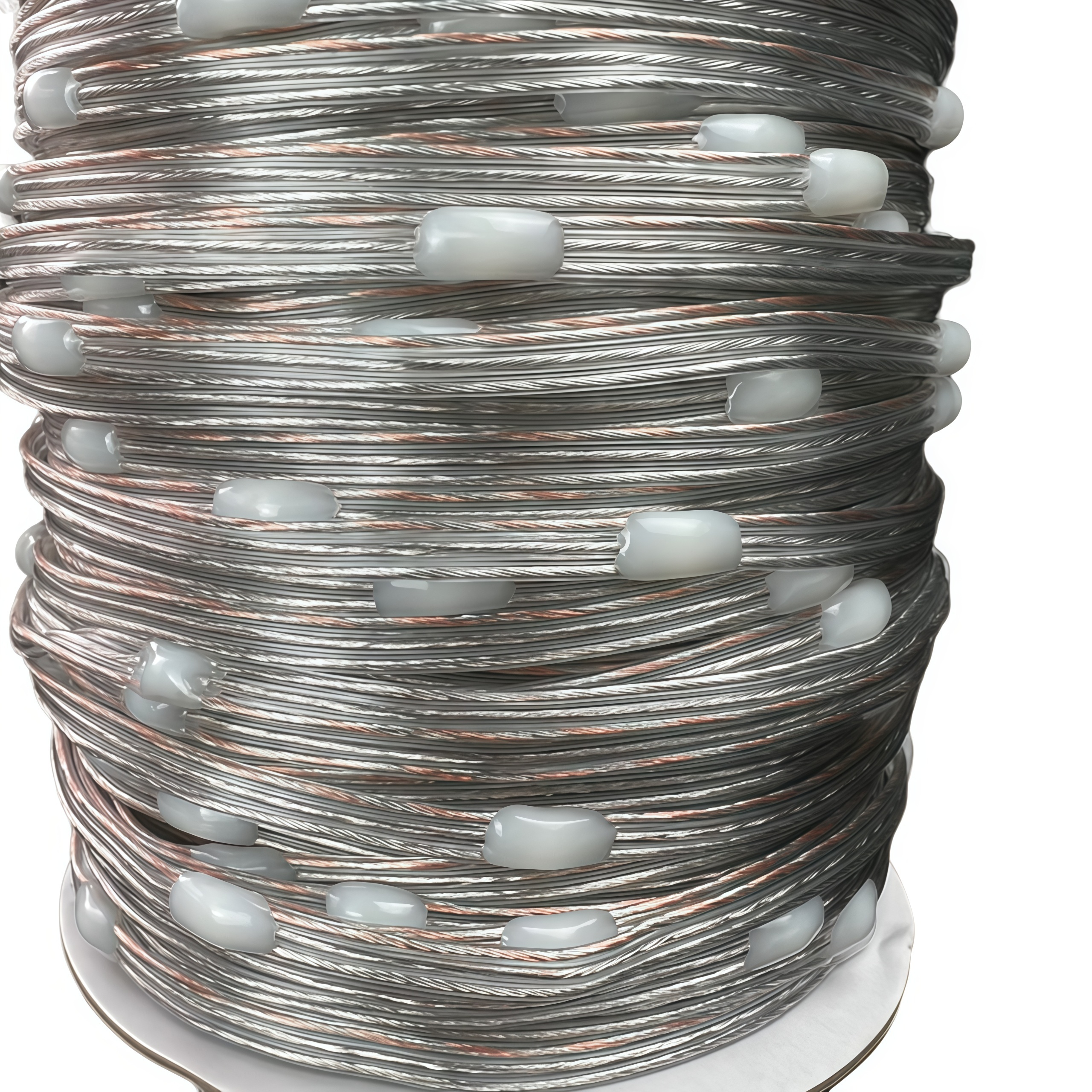 KCX DC12V 1000CT Clear Wire RGBIC LED Pebble Holiday String Light Seed Pixel Fairy Lights for Christmas Decoration