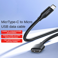 Cable USB 3.0 Tipo-C a Micro B, 5Gbps, Sincronización de Datos para Disco Duro/SSD Externo, Blindado con PVC PTE, 0.3M/0.5M/1M, Categoría Cables de Datos
