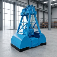 Grappin hydraulique autonome à batterie de 8 m³ pour le chargement et le déchargement du charbon, du coke et du minerai de fer, avec télécommande sans fil