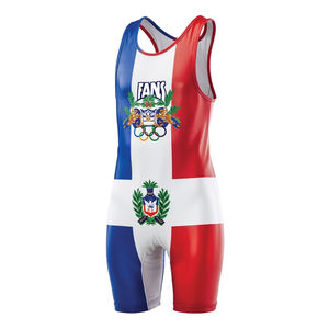 ชุดซิงเกิลเล็ตมวยปล้ำผ้าไหมเนื้อนุ่มแบบสั่งทำพิเศษ สำหรับการฝึกซ้อมและการแข่งขัน ตะเข็บแบบ Flat Lock ผ้าที่ยืดได้สี่ทิศทาง - Product Image 5