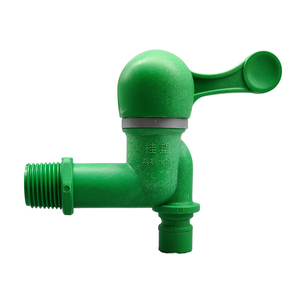 Wall Mounted Ceramic Core Single <b>Handle</b> Bathroom Sink PP Abs Faucet Plastic 1/2" Water Tap - Product Image 1