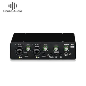 GAX-M2 Professional Usb External Sound Card Recording Studio Arrangement Instrument Audio Interface For Recording