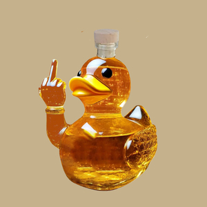 Bình rượu hình vịt ngón tay giữa hài hước, thiết kế hiện đại, quà tặng độc đáo bằng thủy tinh cho quán bar, văn phòng, trò đùa & trang trí nhà cửa - Product Image 5
