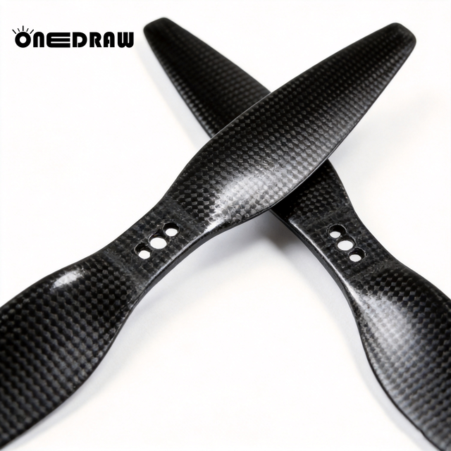 ONEDRAW 1355 Carbon Fiber Propellers 13 Inch CW CCW Blades Private Mold TMOTOR-Compatible for UAV Drone Multirotor Quadcopter