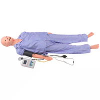 Maniquí de Enfermería Masculino de Edad Avanzada BIX-H220A, Material de PVC, Simulador de Cuidado de Pacientes de Tamaño Real con Funciones Completas para Entrenamiento Geriátrico