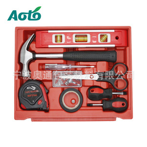 Kit d'outils ménagers Acto ATCT-001, type tiroir portable avec marteau, tournevis, ruban à mesurer, niveau, ciseaux - Product Image 1