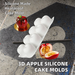 Khoang Apple 3D Silicone khuôn mẫu cho Baking bánh cookie Mousse fondant Pastry công cụ cho sô cô la và trái cây công thức nấu ăn - Product Image 2