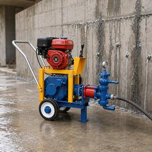 Pompe à mortier à essence portable 25L/min 15 bars pour l'injection de ciment et de boues pour la réparation de ponts et de tunnels - Product Image 6