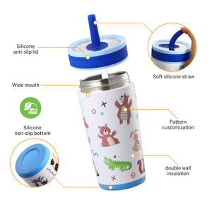 Vaso de agua de acero inoxidable de doble pared de gran capacidad para niños sin BPA con <span class=keywords><strong>precio</strong></span> al por mayor - Product Image 2