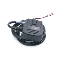 Câble OBD à angle droit de type L pour charger la batterie du véhicule depuis un panneau solaire, adaptateur d'alimentation OBDII mâle 16 broches, câble de 100 mm