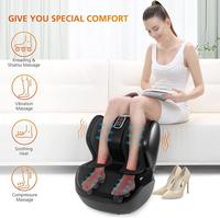 Machine de massage de jambe de pied de vibration avec la compression d'air de thérapie de pétrissage profonde de chaleur apaisante pour améliorer la circulation sanguine