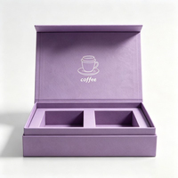 Boîte en papier de luxe pour sachets de thé en gros, personnalisée avec séparateur intérieur, emballage magnétique pour sushis, biscuits et pâtisseries
