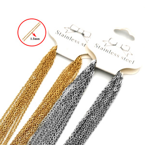 Stainless Steel <b>Cross</b> <b>Chain</b> 50cm Women's Clavicle <b>Chain</b> DIY Jewelry Accessory - Product Image 3