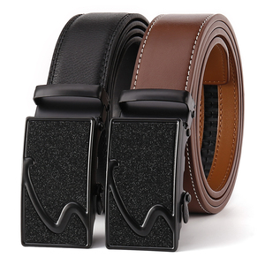 Ceinture en cuir pour hommes de créateur de <span class=keywords><strong>luxe</strong></span> personnalisée ceinture à boucle automatique ceinture d'usine à prix bon marché - Product Image 1