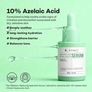 Siero all'Acido Azelaico OEM 10% con Acido Ialuronico, Lenisce il Rossore, Calma la Pelle Sensibile, Uso Quotidiano per Bilanciare il Tono, Etichetta Privata - Product Image 5