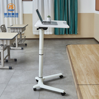 Bureau debout pliable mobile en bois moderne à hauteur réglable, mobilier scolaire OEM, bureau de professeur pour salle de classe