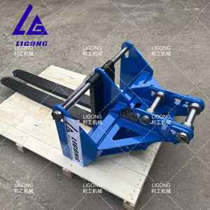 PC80 ZX60รถตักพาเลทส้อมศูนย์กลางพาเลทเปลี่ยนระยะได้เหมาะกับรถขุดมากขึ้น - Product Image 2