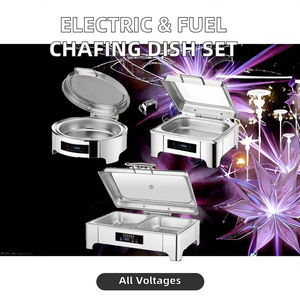 RVS stoomverwarmde slimme digitale besturing 9L capaciteit chafing dish set warmhoud buffetkachels voor voedselverwarmer - Product Image 2