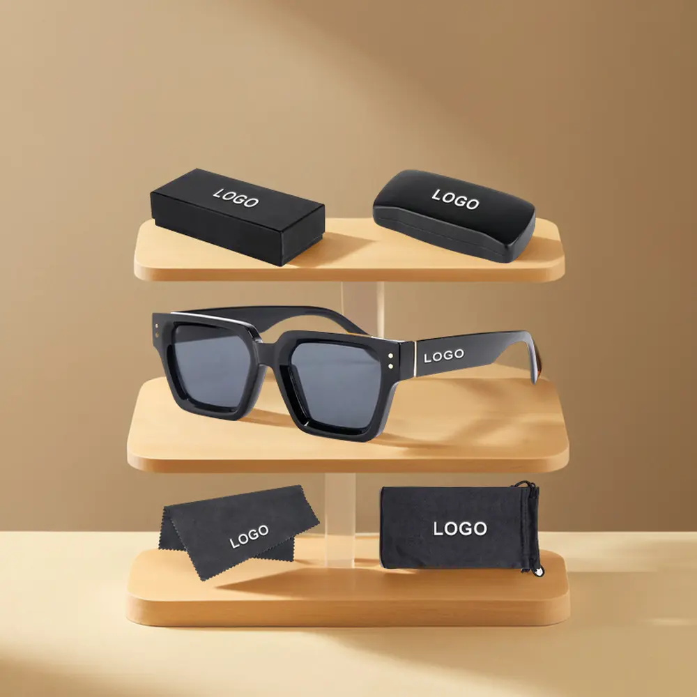 2024 Feiteng Sonnenbrille Gesamter Luxus individuelle Premium-Sonnenbrille Designer für Damen schwarze quadratische Sonnenbrille für Männer