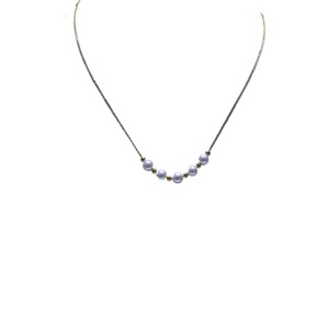 Collier d'été de style frais Zhuji, perle d'eau douce ronde de 6-7 mm en argent S925 pour filles - Product Image 5