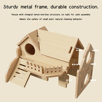 Jouets à Mâcher pour Hamster en Bois Naturel Cochons d'Inde Rats Syriens Chinchillas Gerbils Hamster Balançoire Balançoire