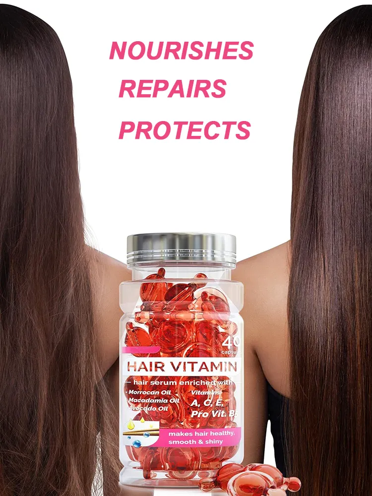 Cápsula de tratamiento de vitaminas con diseño personalizado para el crecimiento del cabello, restauración del cabello, suero para el crecimiento del cabello para hombres y mujeres