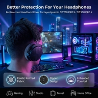 Housse de protection en tissu tricoté pour écouteurs Beyerdynamic DT700 PROX DT900 PROX