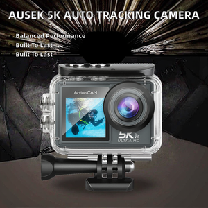 Kit caméra de suivi automatique Ausek Pro 5K CMOS AT-M40TR - 24MP, grand angle 170°, étanche 30m pour le sport et le vlogging - Product Image 2