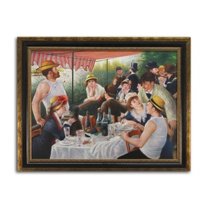 Reproduction peinte à la main déjeuner de la fête nautique par <span class=keywords><strong>Pierre</strong></span> <span class=keywords><strong>Auguste</strong></span> <span class=keywords><strong>Renoir</strong></span> peinture à l'huile à la main hôtel décor mur Art - Product Image 1