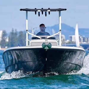 T-top de bateau robuste pour console centrale, avec cadre anodisé et auvent noir, type bimini pour bateau marin - Product Image 6