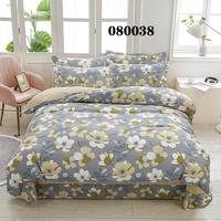 100% coton Housse de Couette Maison 4 Pièces Lit Feuille Ensemble Qualité Couette Ensemble de Literie textile de maison