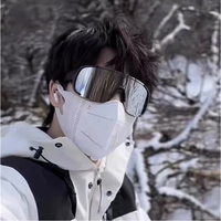 Lunettes de soleil polarisées pour sports de plein air, anti-vent, UV400, grande monture, anti-poussière, pour moto, ski, anti-buée, anti-rayures