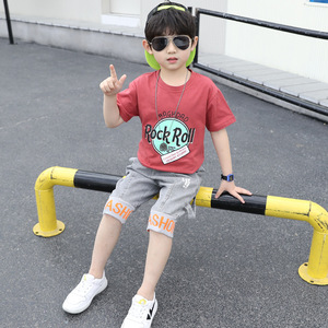 Mode Enfants 4 à <span class=keywords><strong>12</strong></span> <span class=keywords><strong>ans</strong></span> <span class=keywords><strong>Ensemble</strong></span> 2 pièces Vêtements pour bébé <span class=keywords><strong>garçon</strong></span> Été - Product Image 5