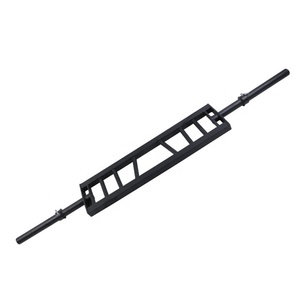 Barre d'haltérophilie commerciale de haute qualité, barre multi-poignée, barre suisse noire, barre suisse - Product Image 2