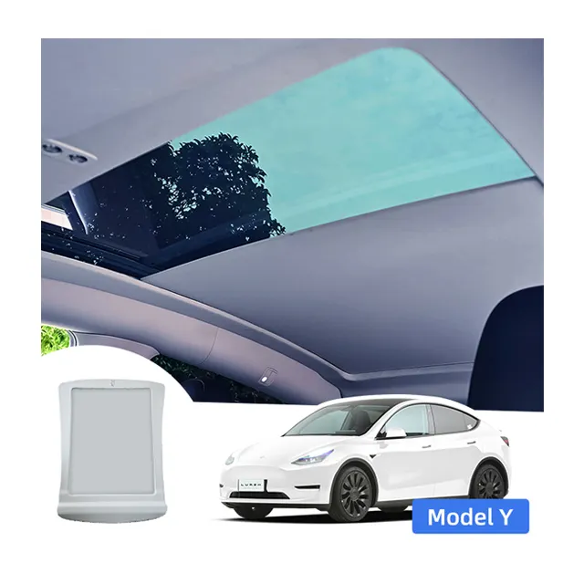 Parasol eléctrico LURSK para Tesla, modelo Y, parasol para techo solar Tesla, piezas de modificación de escudo térmico para techo solar de coche, gran oferta