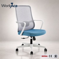 Chaise de bureau ergonomique avec options de base double, pivotante, certifiée CE RoHS, pour usages multiples, commande mixte, confortable et durable