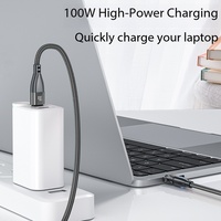 Kabel Pengisian Daya Elbow Putar 180 Derajat C ke C Male to Male PD 100W 5A Pengisian Cepat Produk Baru Lintas Negara Sumber Pabrik