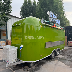 Carrito de Papas Fritas, Camiones de Acero Inoxidable, Remolque Móvil de Bebidas y Comida Rápida con Certificación CE - Product Image 6